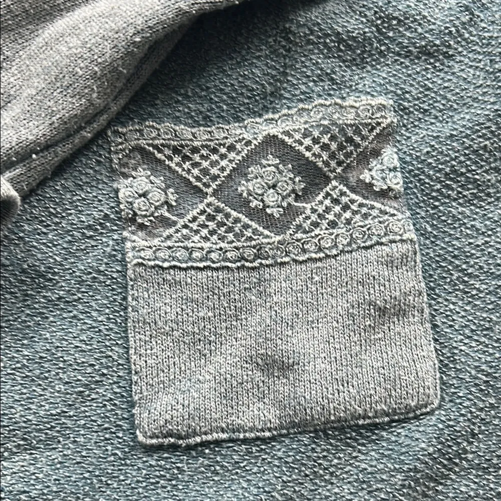 Altard State Blue V-Neck Sweater with Pocket Detail - Image 2