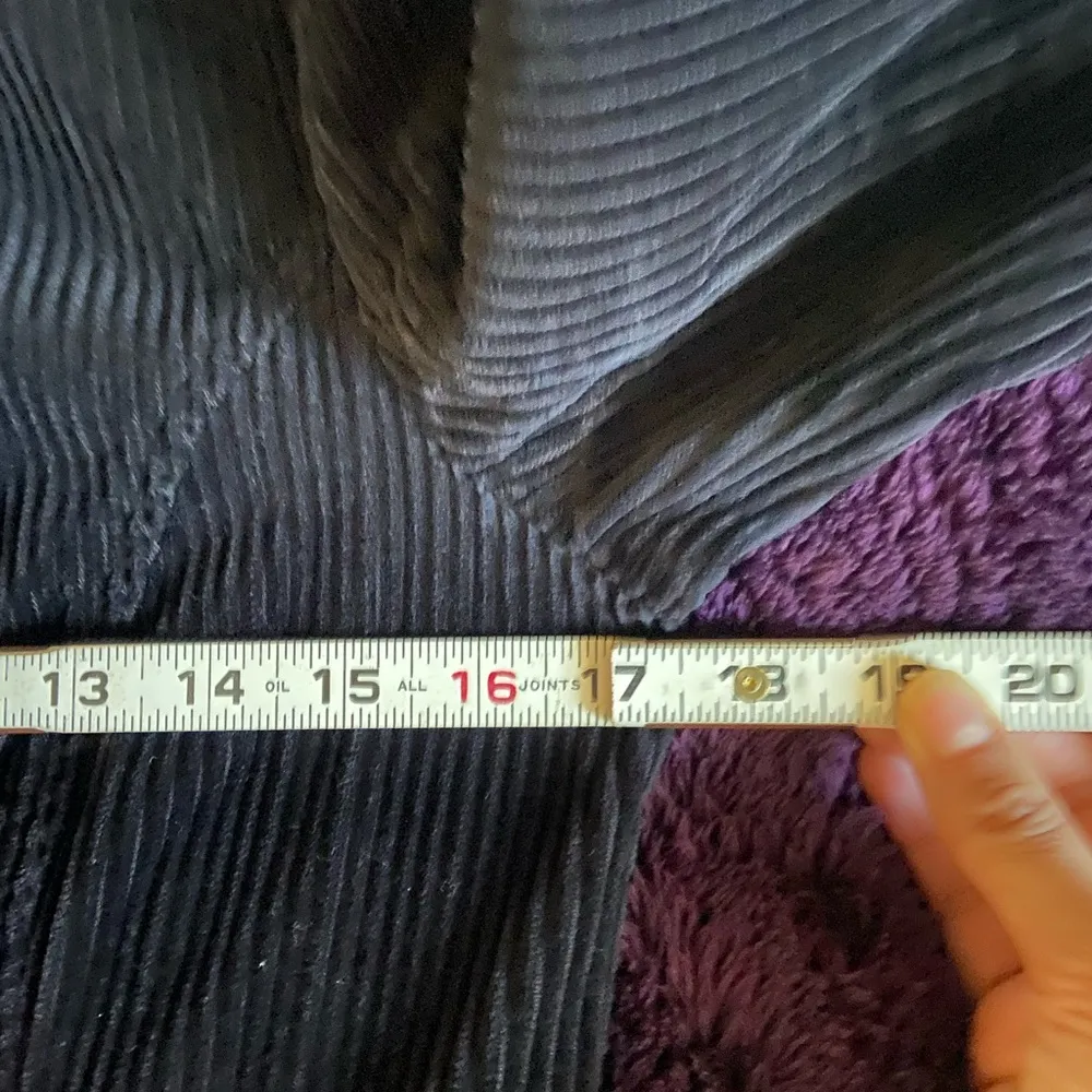 Y2k corduroy black double breasted pea coat XS - Image 4