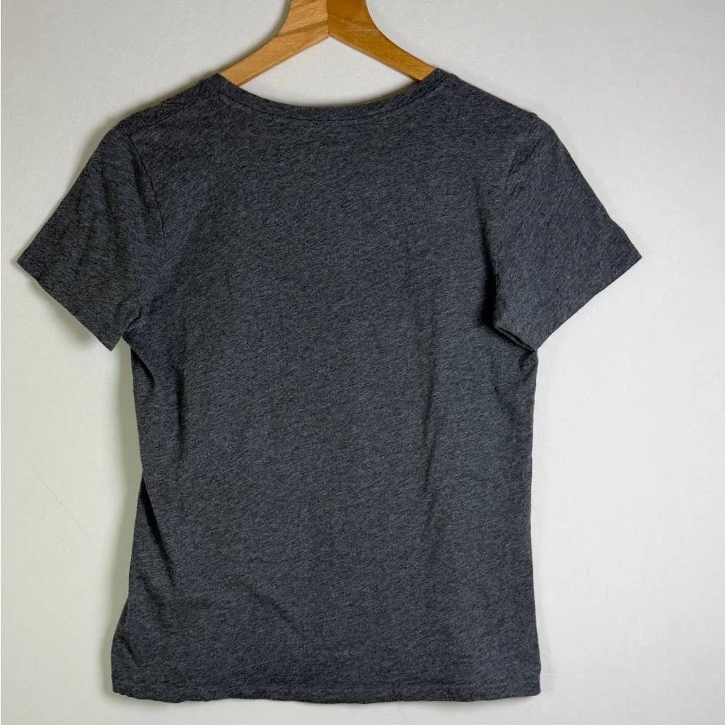 Everlane Women’s Organic Cotton V-Neck Tee Shirt Gray Size Small Minimalist Boho - Image 4