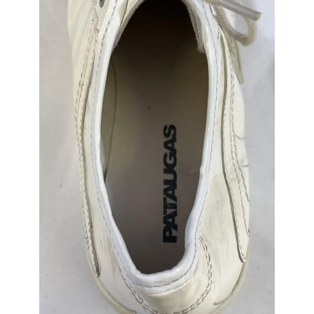 Pataugas Womens White Casual Sneakers Size 41 or 9 SKU 6523 - Image 6