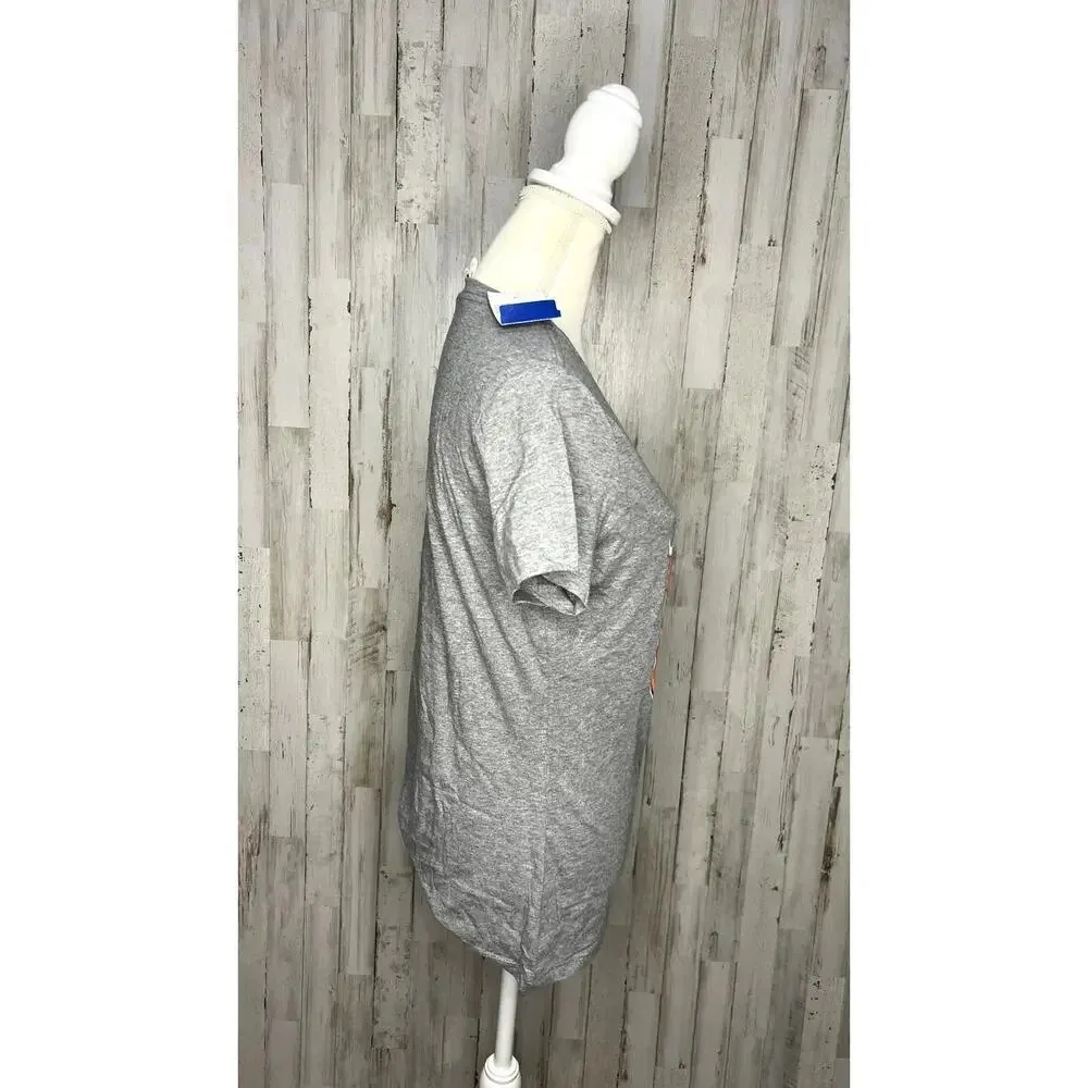 NWT Clemson Tigers‎ Women's Size Medium Gray CU V-Neck Short Sleeve T-Shirt - Image 2