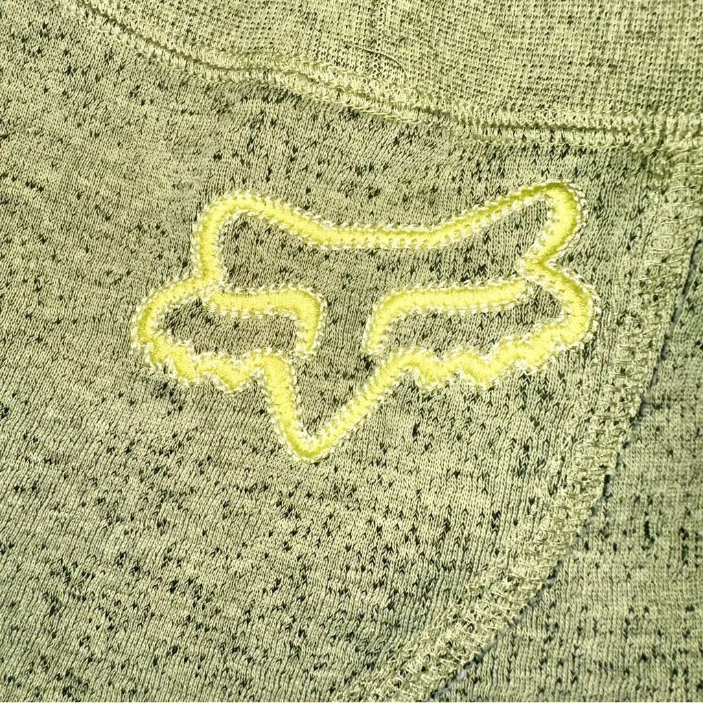 Y2K FOX Sweat Shorts! Green Size M - Image 3