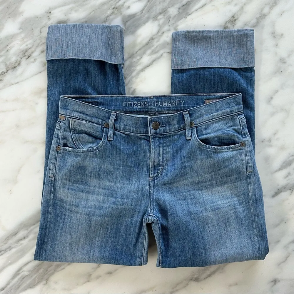 Citizens of Humanity Dani Crop Straight Leg Jeans • Sz 27 - Image 7
