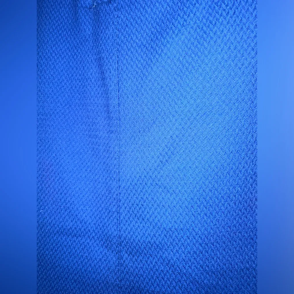 Nanette Lepore Royal Blue Welt Pocket Textured Knee‎ Length Skirt EUC Size 0 - Image 2