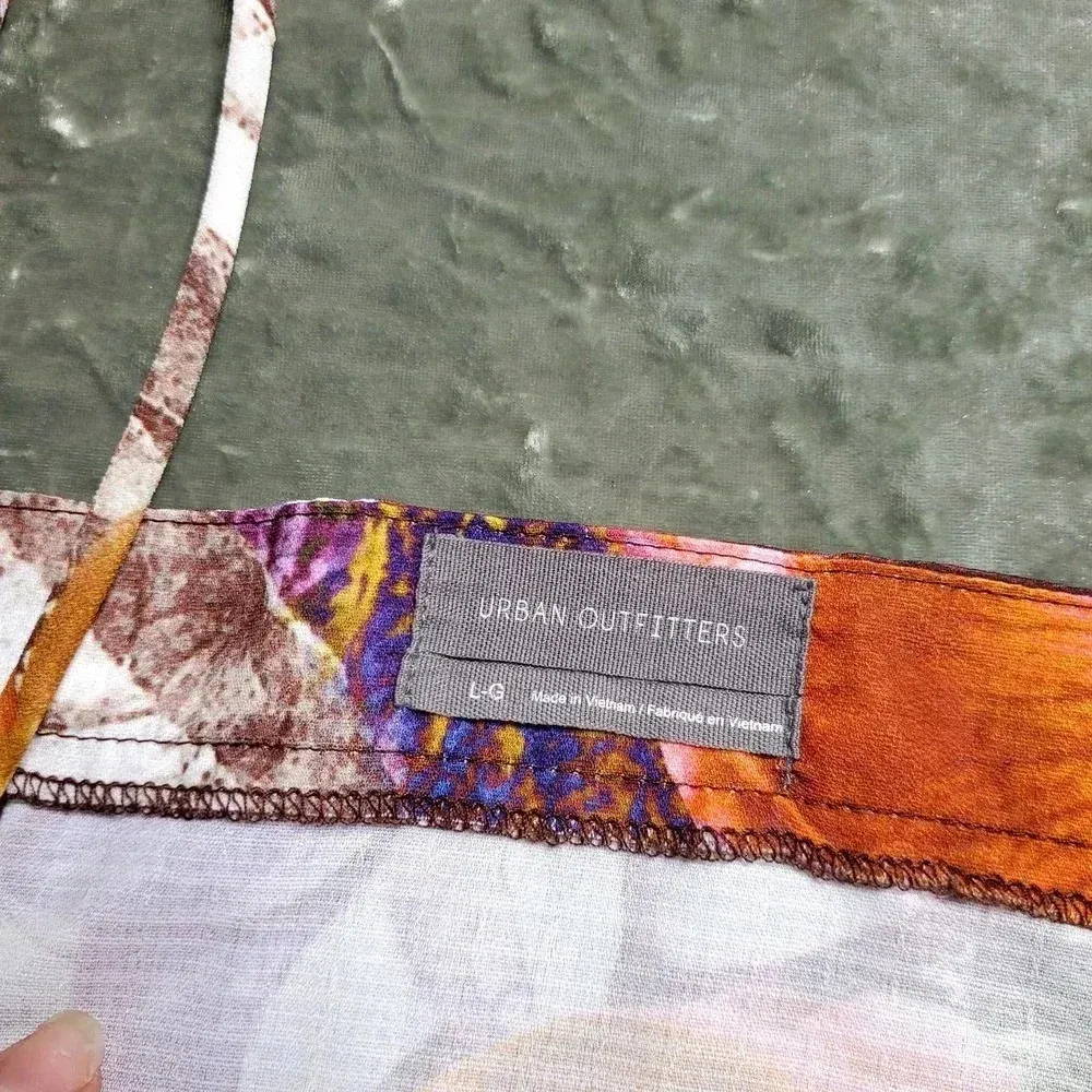 Urban Outfitters Floral Satin Mini Slip Dress - Image 6