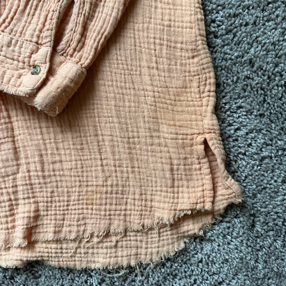 Natural Reflections NATURAL REFLECTION CORAL BUTTON UP - Image 4