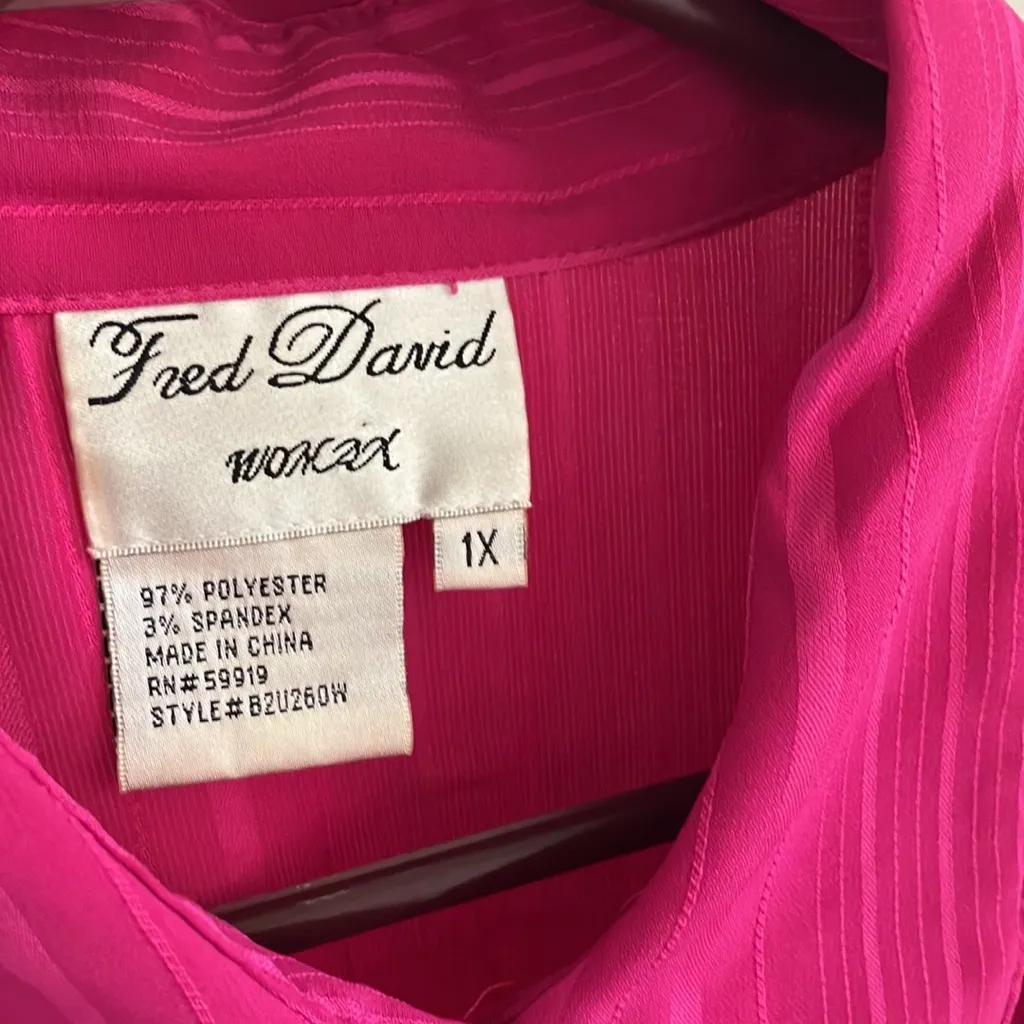 Fred David FINAL MARKDOWN  blouse 1X - Image 3