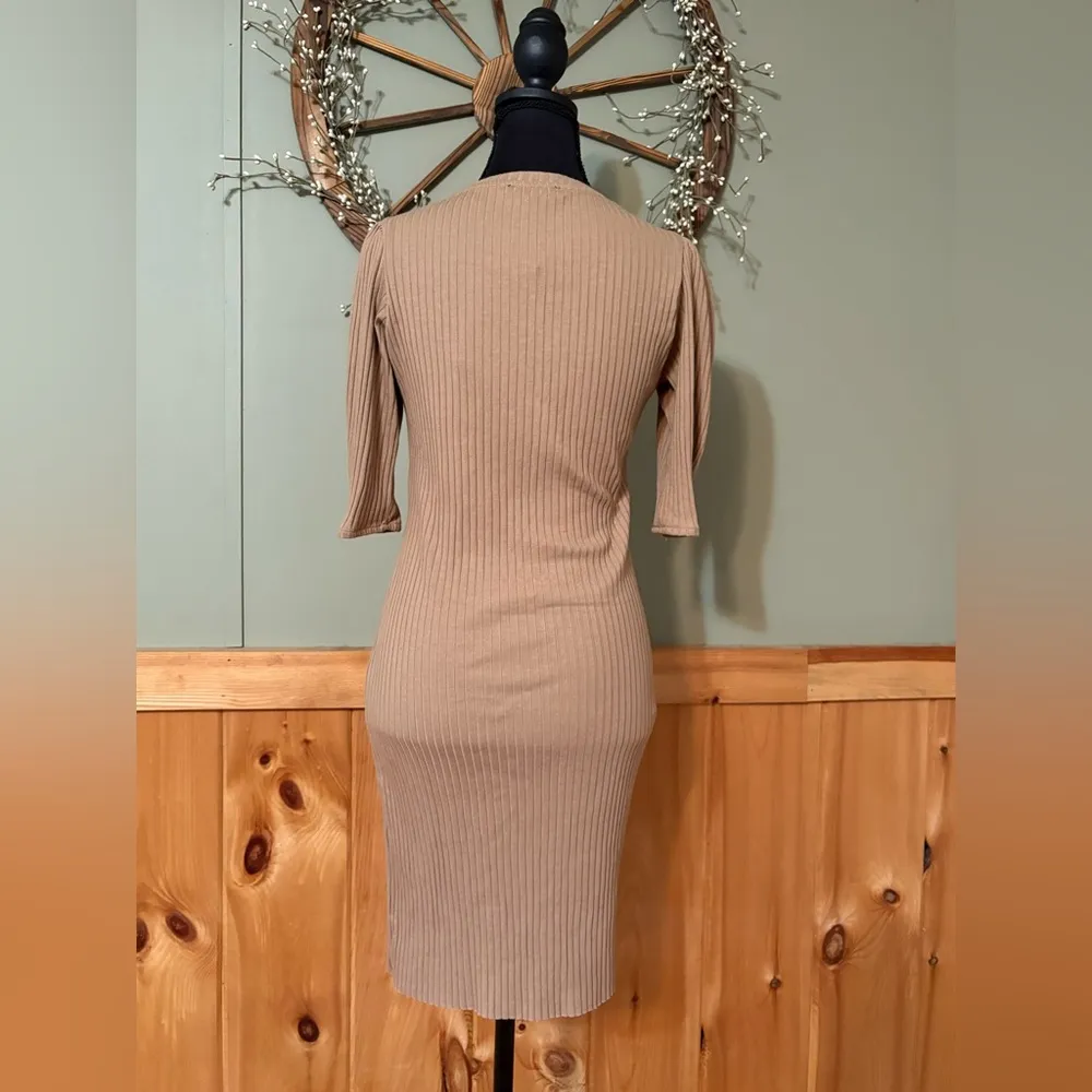 Zara ribbed cotton dress NWT size Large - Image 5