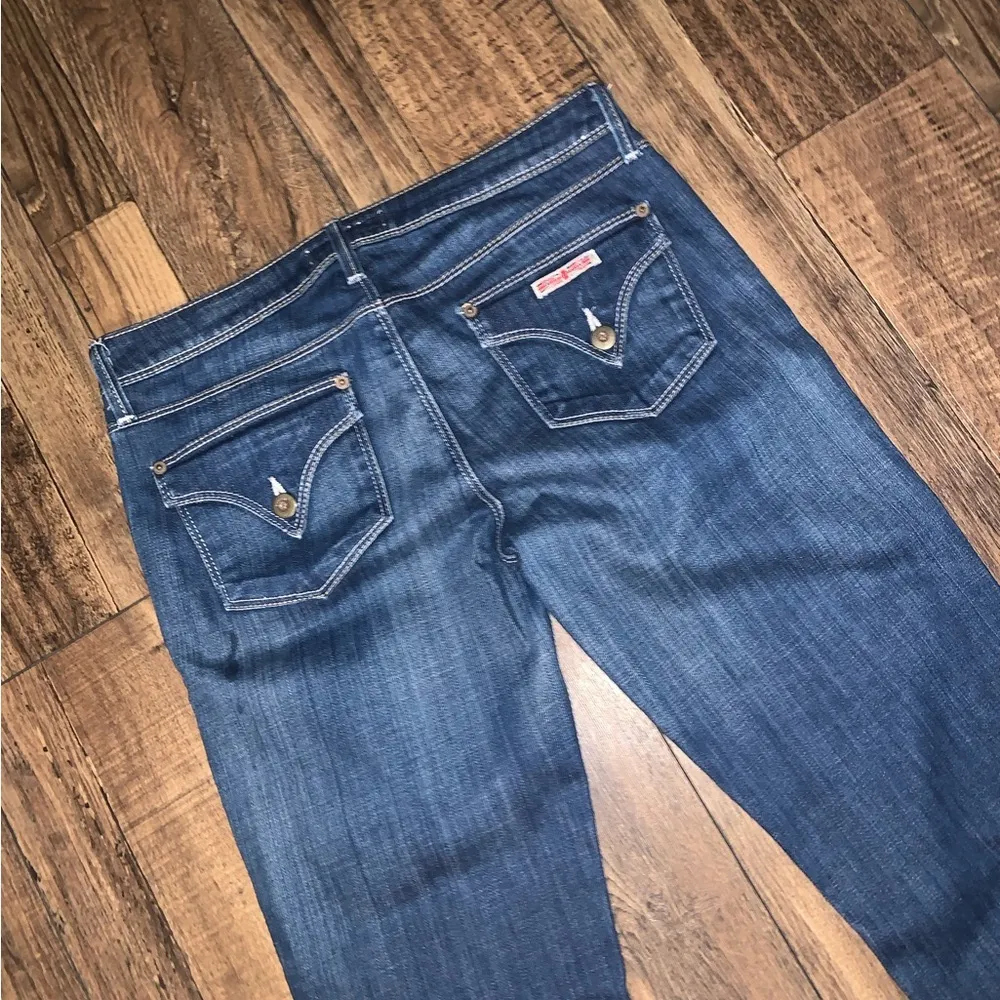 Hudson denim Women's Blue Jeans straight bootcut like new fall classic casual - Image 6