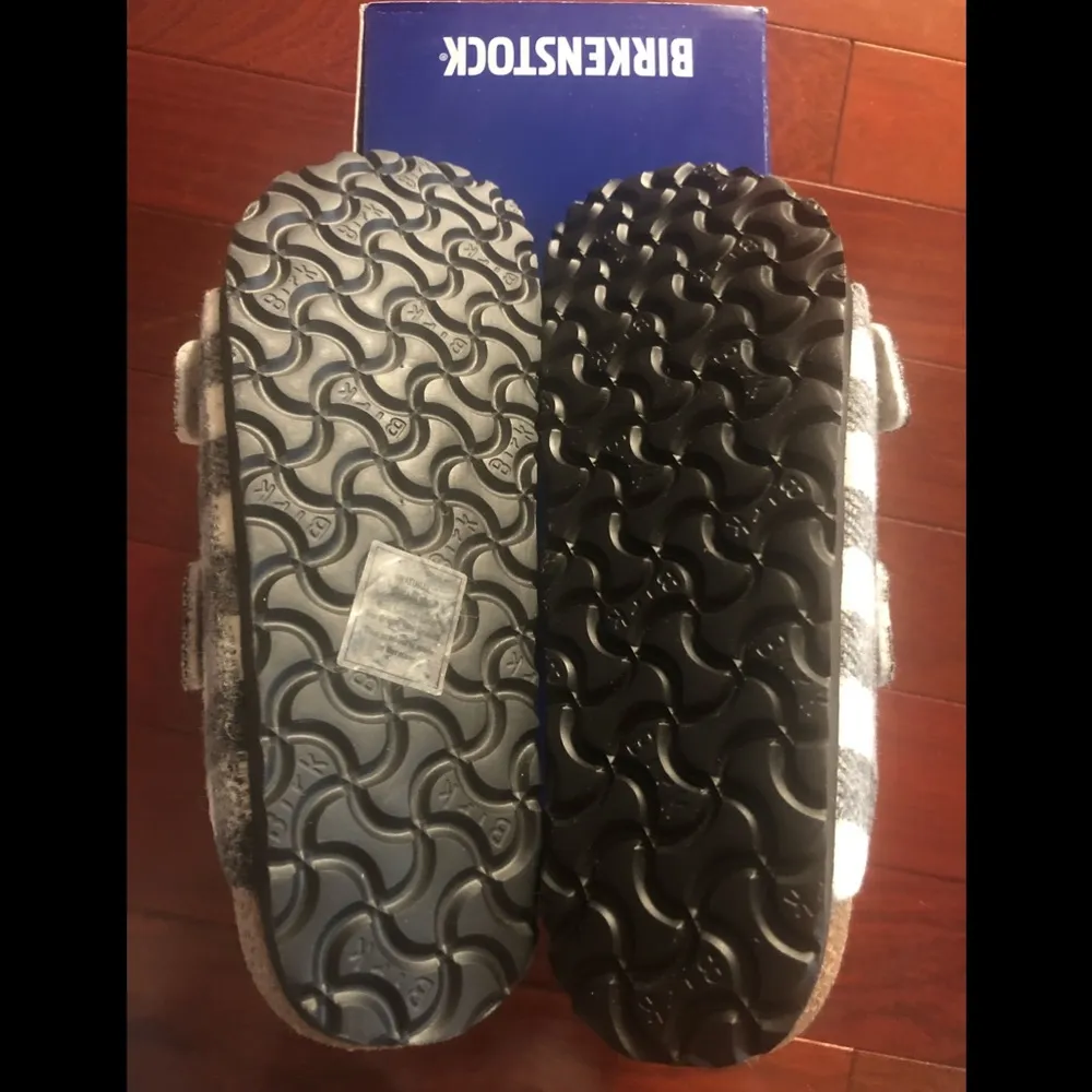 Plaid Arizona Shearling-Lined Sandals - Image 8