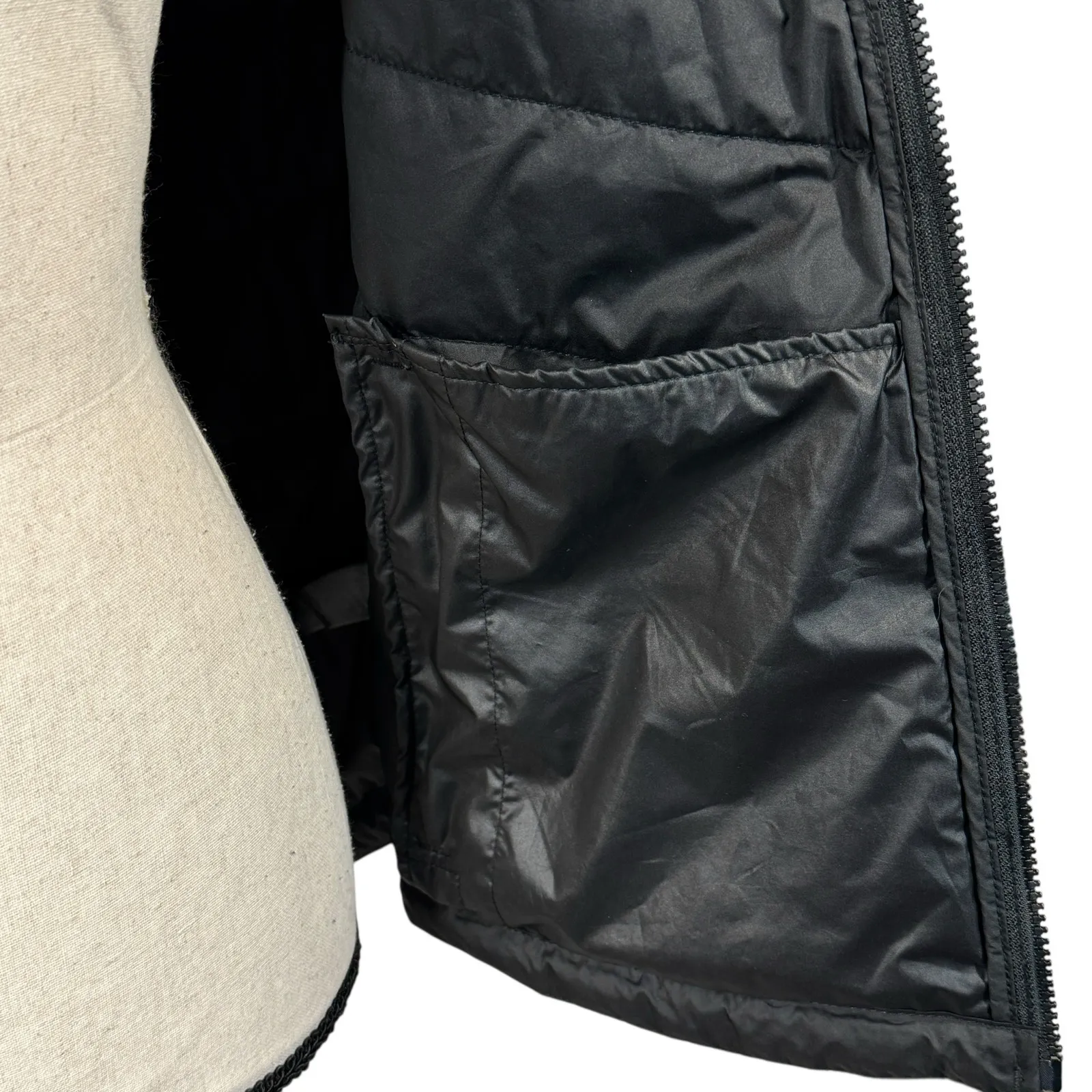 North Face Womens Large Tamburello Vest Camo Full-Zip Pockets Mid-Layer Drop Hem - Image 9