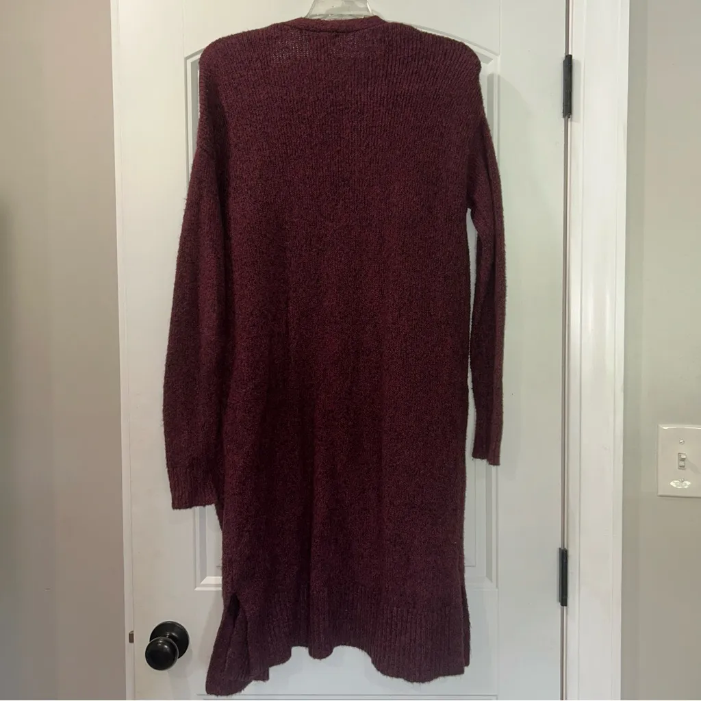 Old Navy Burgundy Duster Cardigan Women’s XS - Image 5