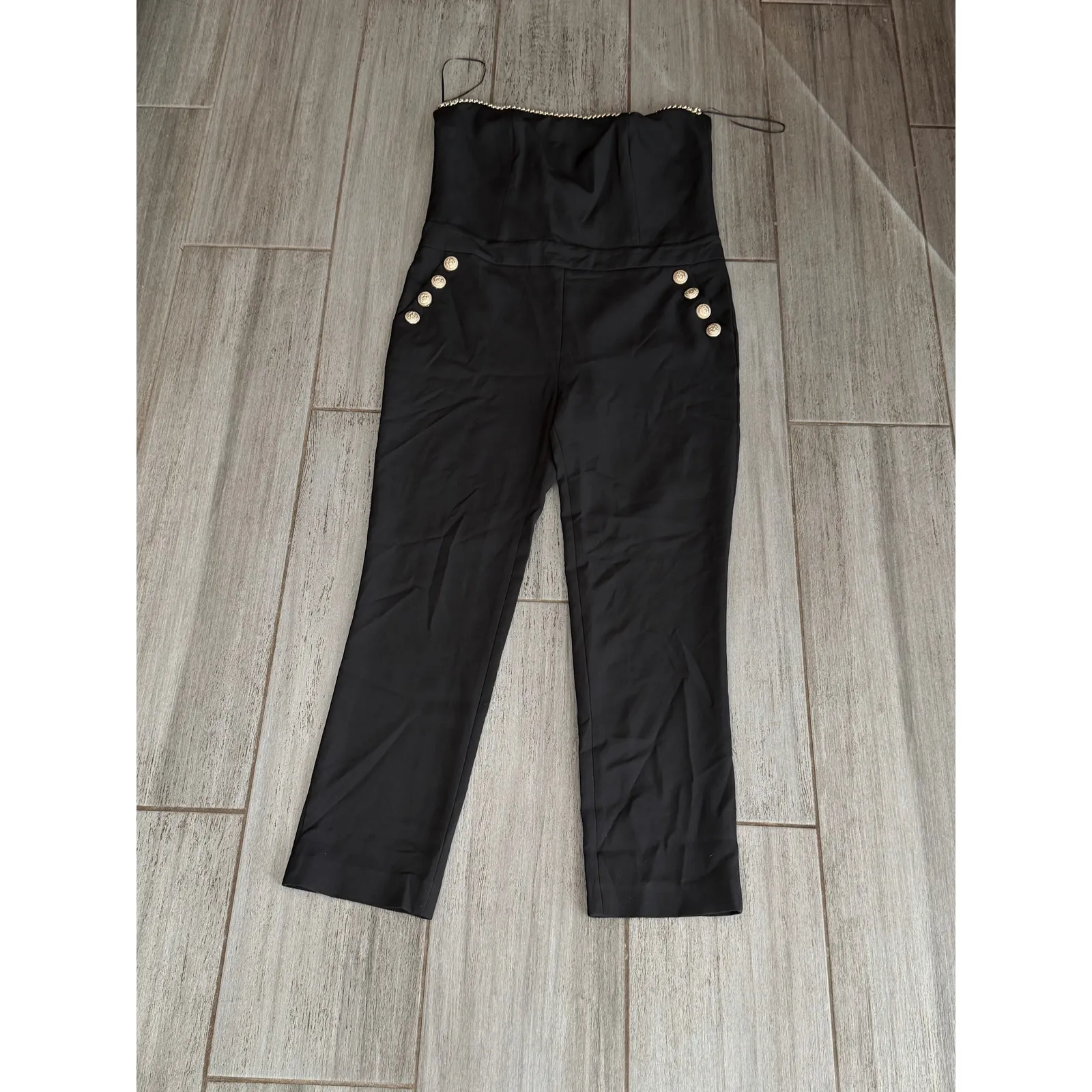 NWOT Generation Love Alexis Crepe Jumpsuit Black size XS - Image 5