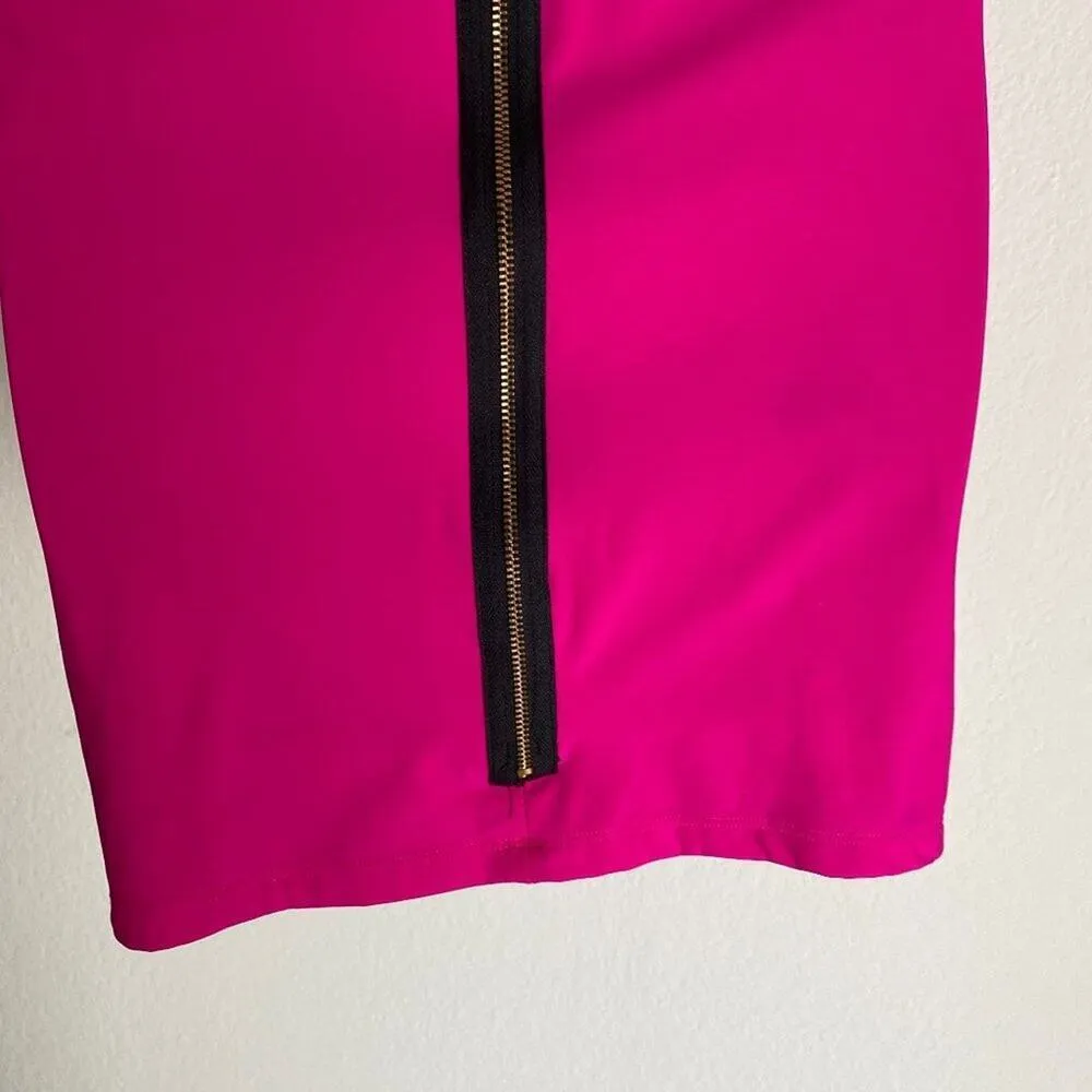 Anthropologie Boulee sz 2 sleeveless party neon mini bodycon‎ dress Pink - Image 4