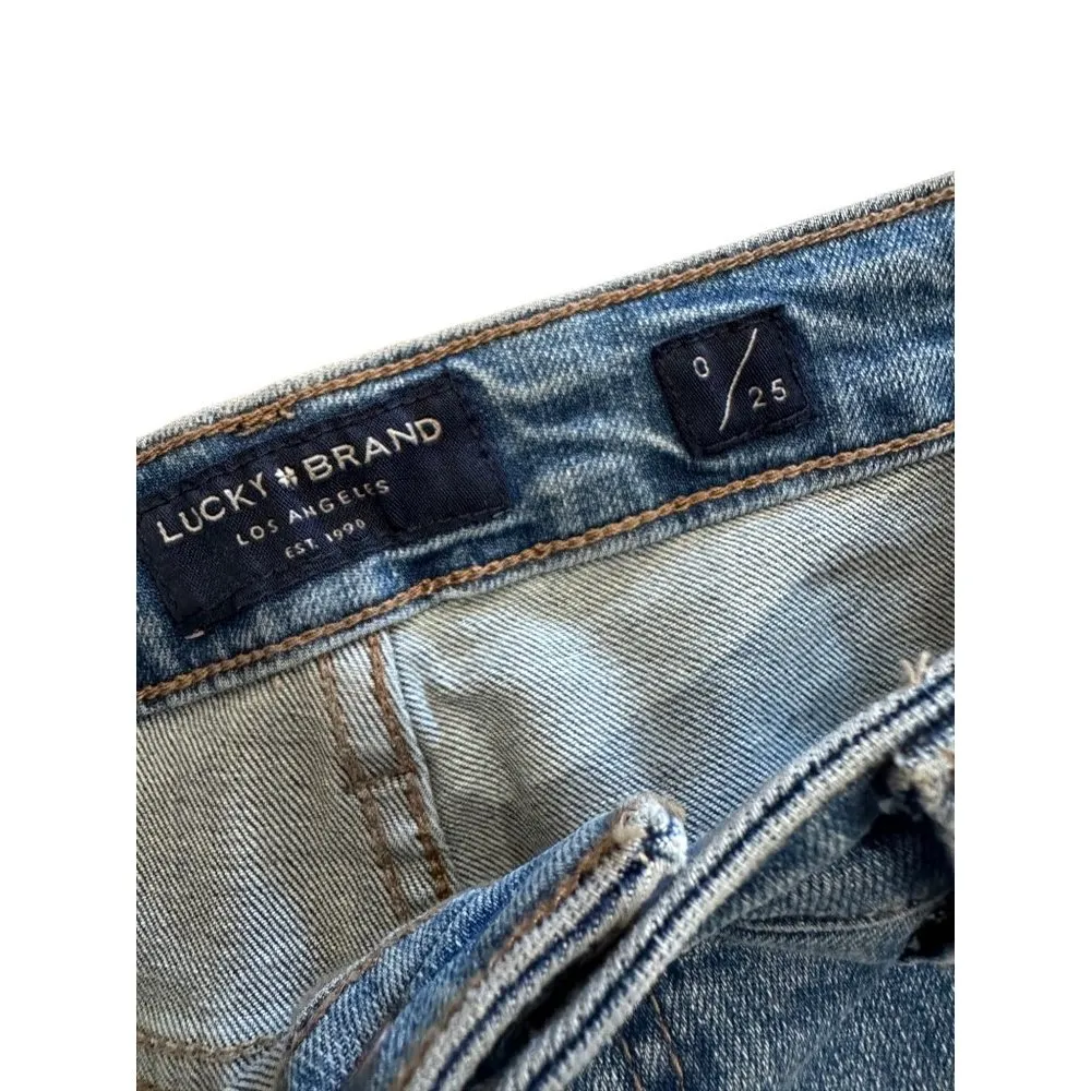 LUCKY BRAND Distressed Denim Shorts Size 25 - Image 6