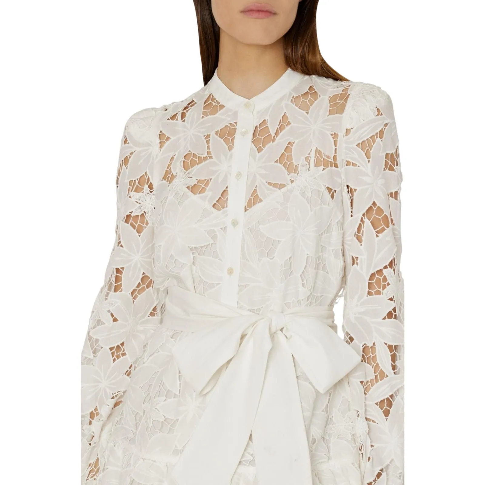 MILLY Floral Embroidered Lace Mini Dress Size 10 New with Tag MSRP $395 SOO - Image 5