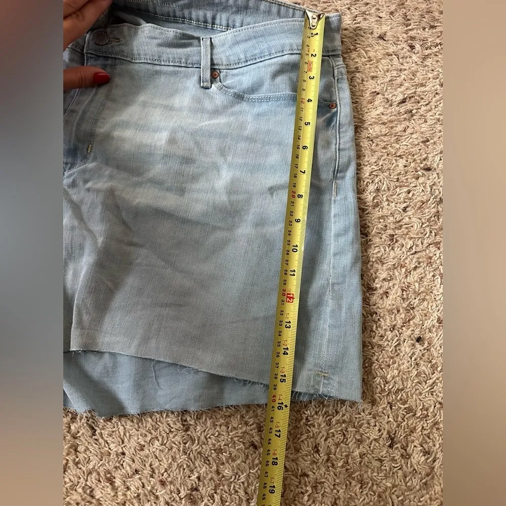 Womens Signature Levis Modern Shorts Blue Size W36 Stretch Cotton Blend - Image 3