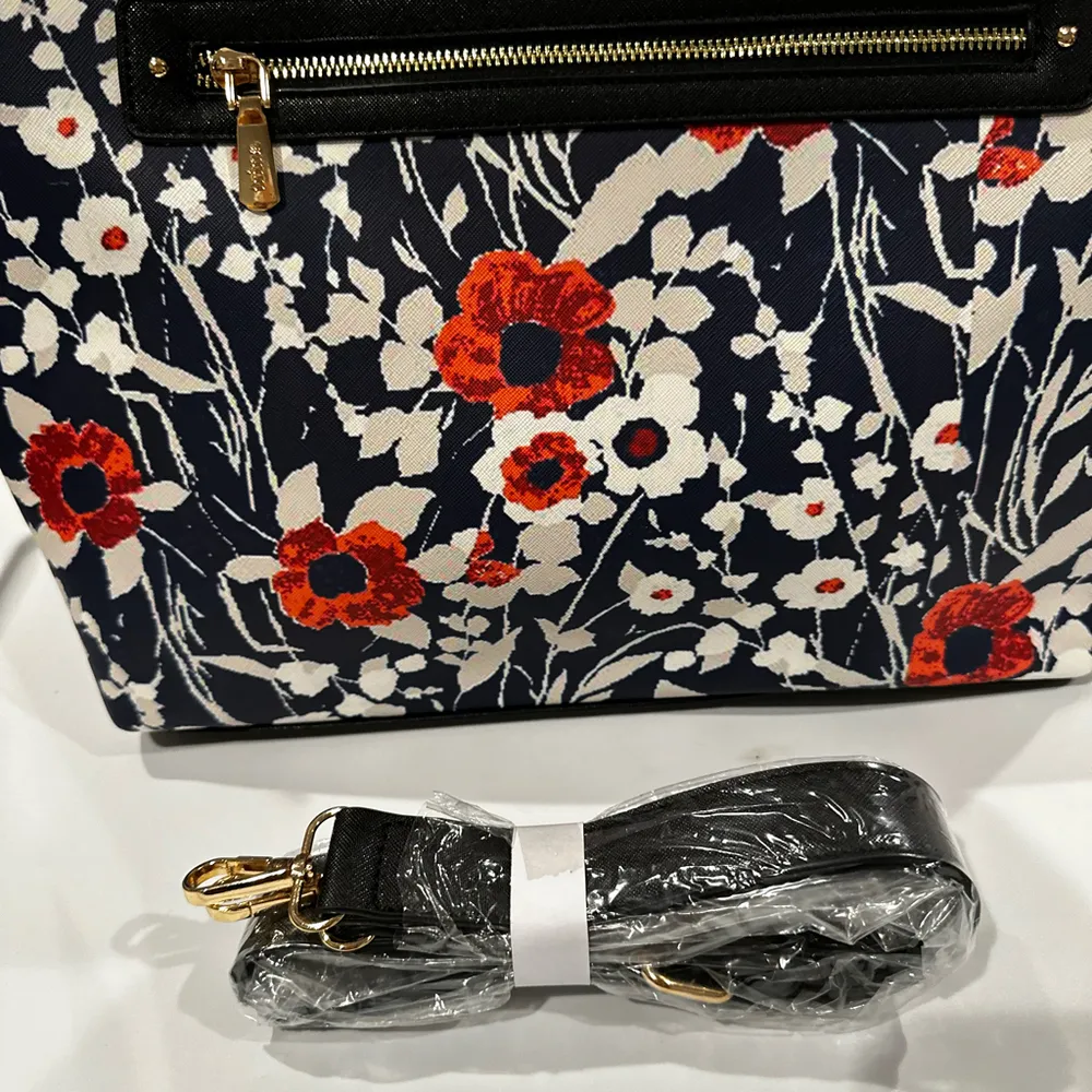 Trina Turk Tote Jarsin De Paris Floral Print NWT Crossbody Strap - Image 5