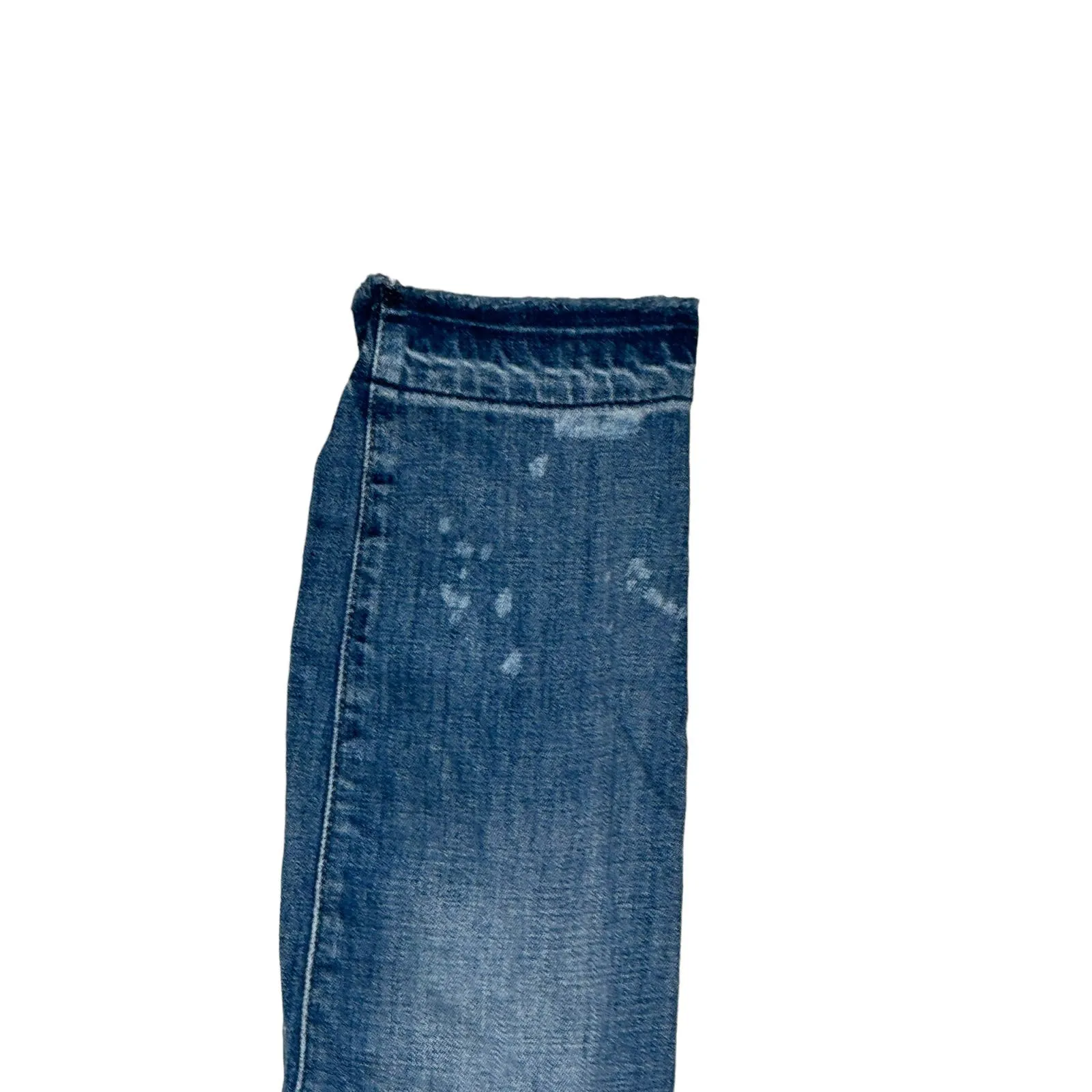 Ann Taylor Loft Women Jeans Relaxed Skinny Cropped Raw Hem Denim Blue 25‎ - Image 4