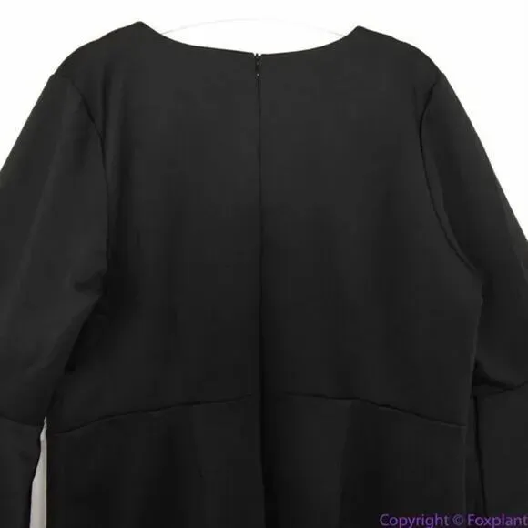 NEW Eloquii Flare Sleeve Scuba Dress, women plus size 24‎ - Image 8