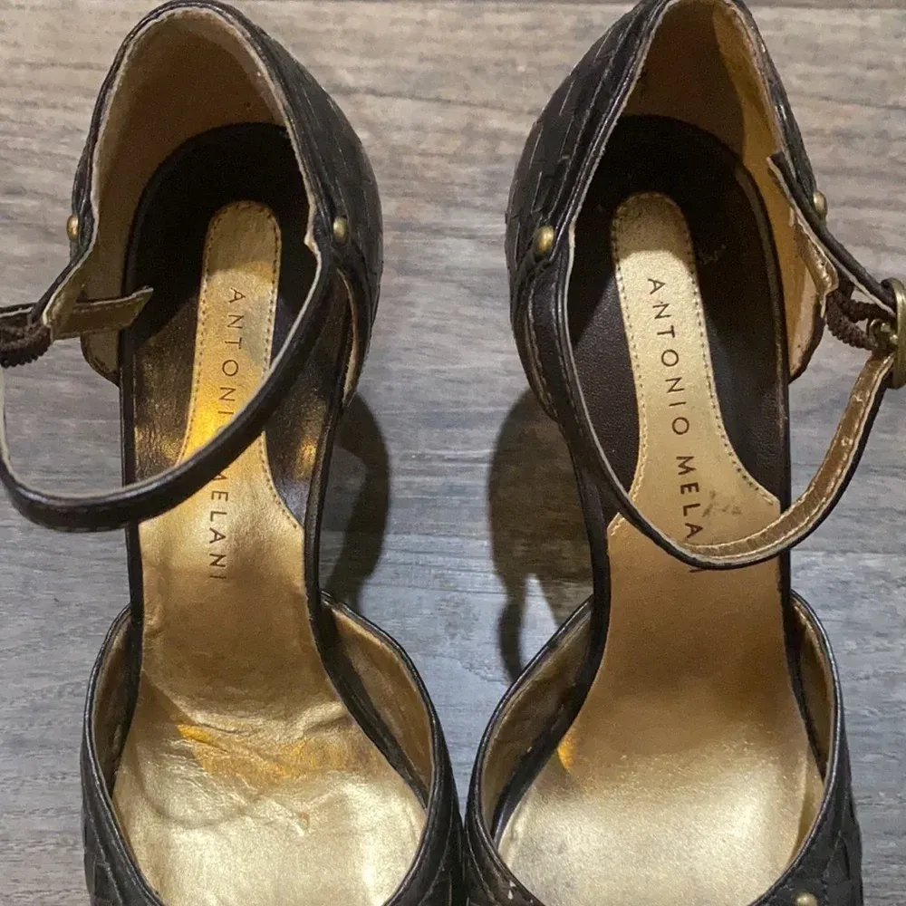 WILL NOT TAKE LESS  Classy Woven-Like Antonio Melani Heels - Image 3