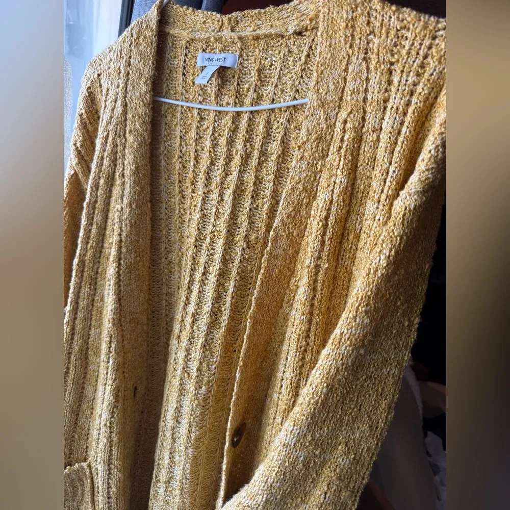 Nine West Yellow Cardigan Sweater‎ - Image 11