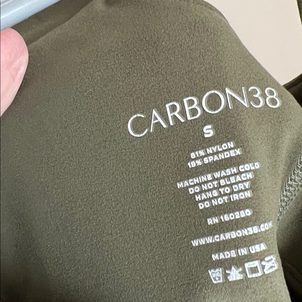 Carbon38 Green V Neck Jumpsuit Small - Image 4