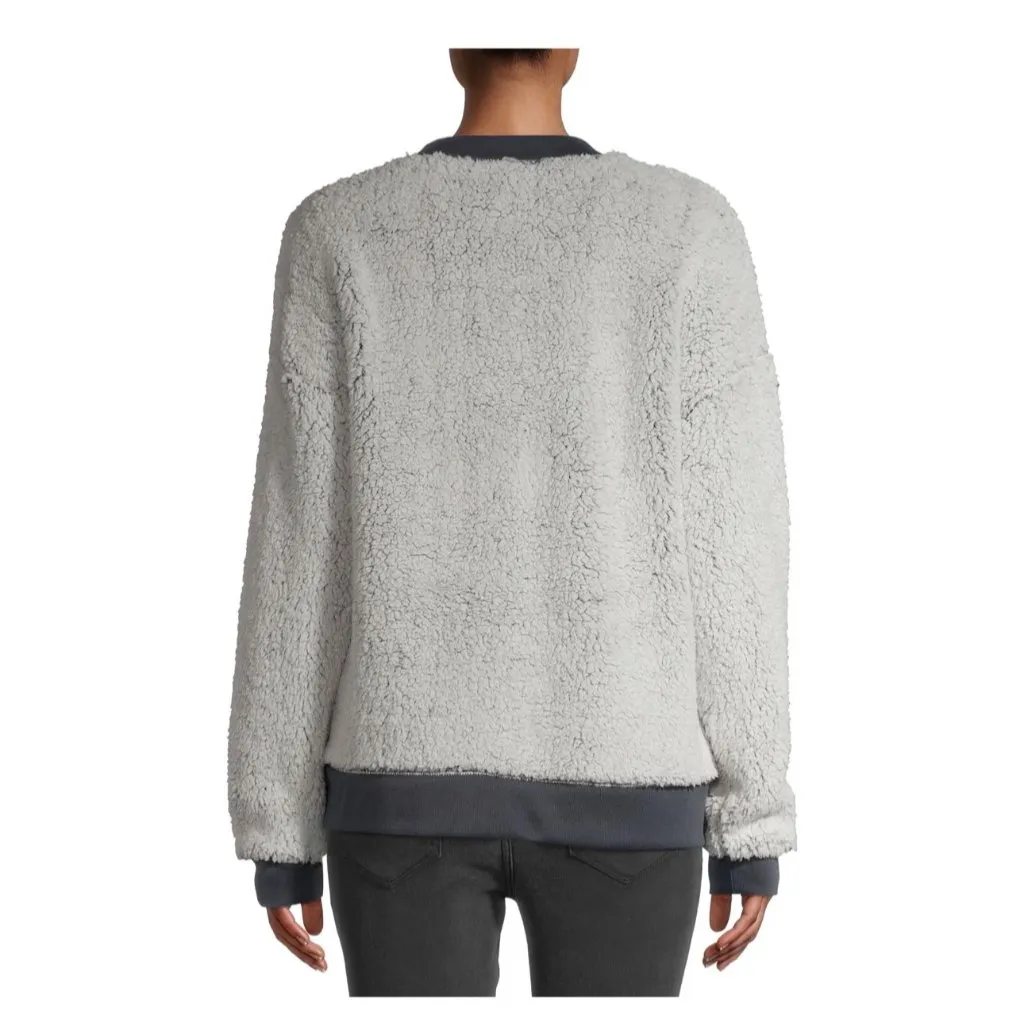 NWT Secret Treasures Women’s Gray Faux Sherpa Lounge Sleep Top – Small Super Sof - Image 7