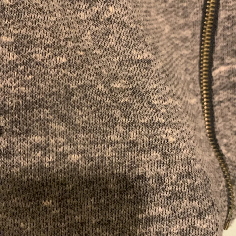 Asymmetrical Hem & Thread Jacket Size XS Zip Blazer Folded Wide Collar - Image 3