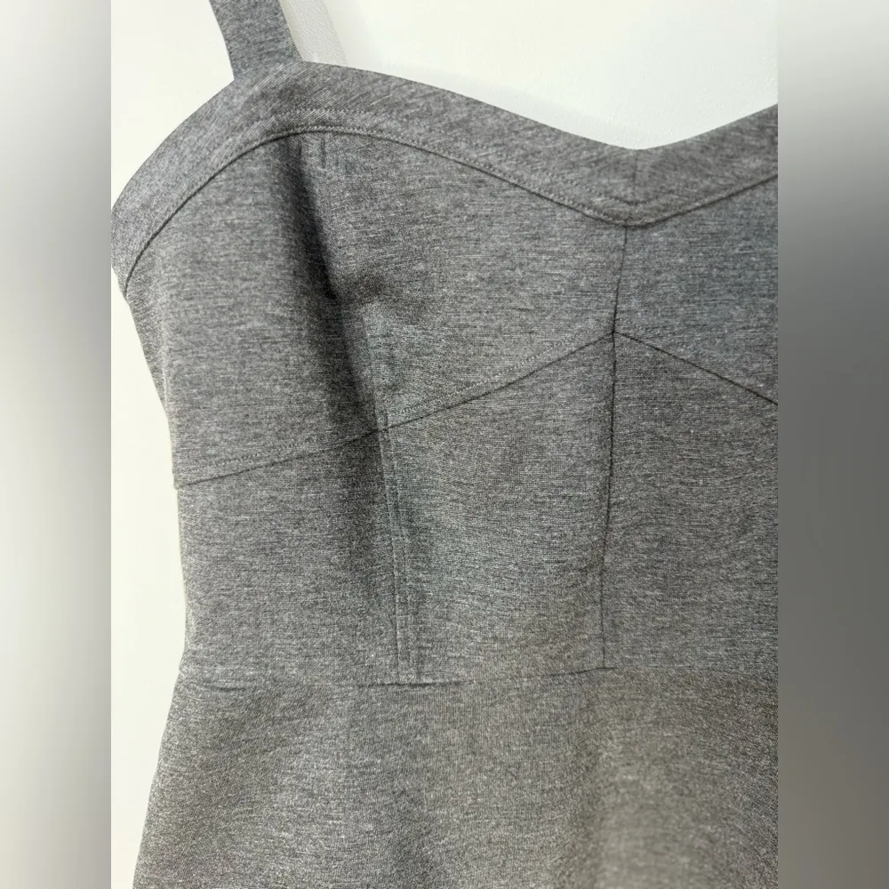 CABI Dark Gray Peplum Bustier Top Size 14 - Image 3