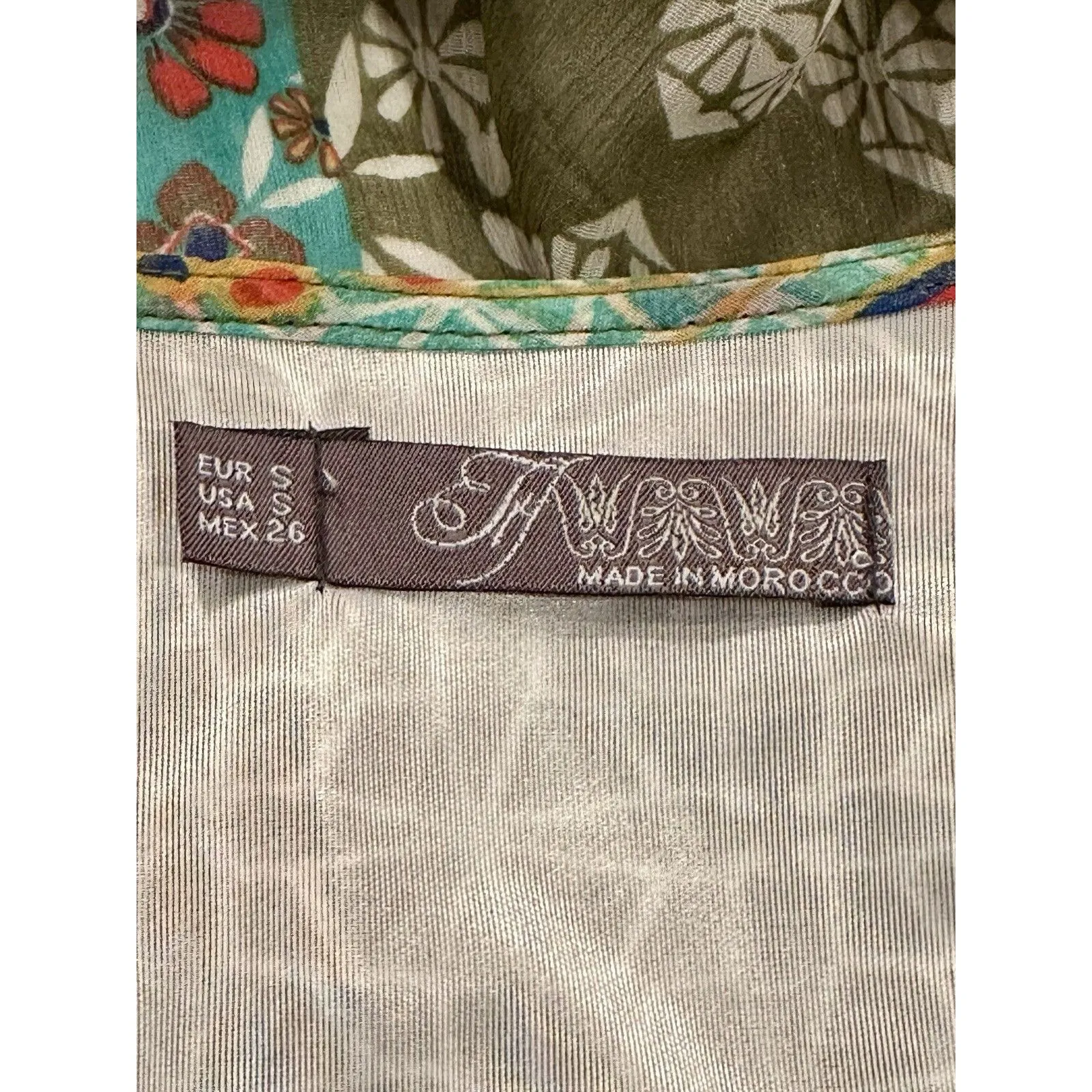 Zara Multicolor Boho Patchwork Sleeveless Ruffled Mini Dress Size S Small EUC! - Image 4