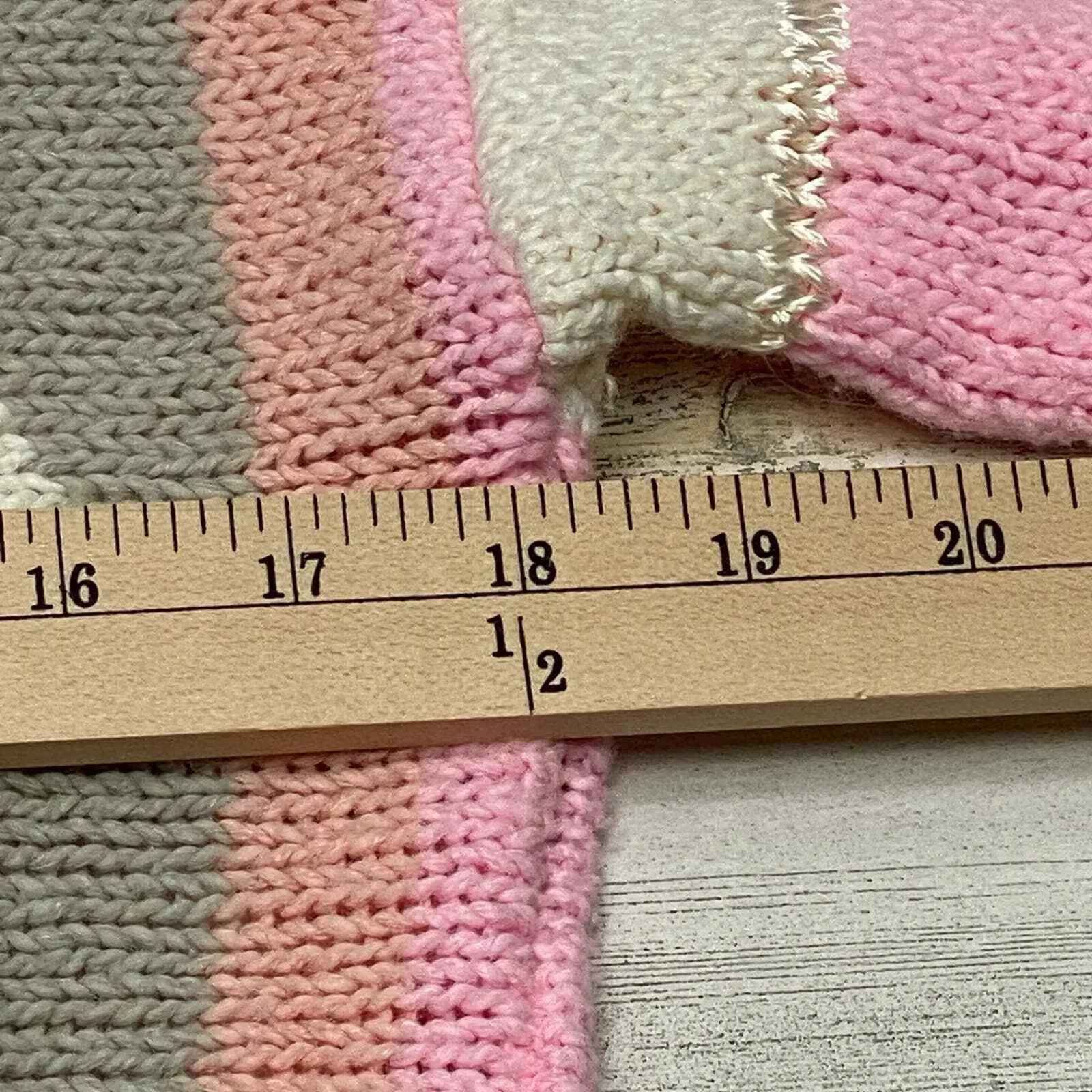 Vintage 80s Mister Noah Coquette Sweater Small Pink Acrylic Pearl Embellished - Image 6