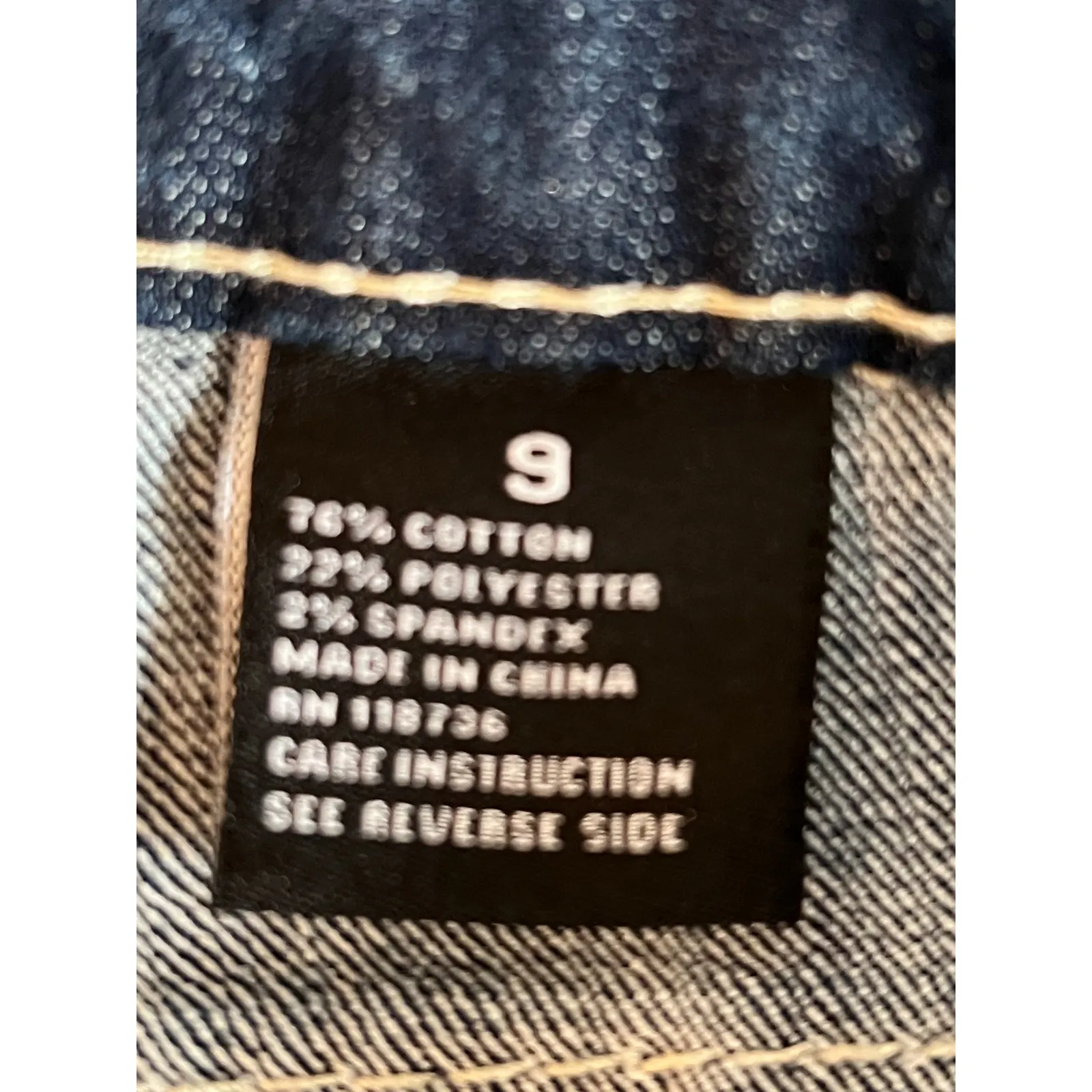 SOUNDGIRL Womens Jeans Size 9 Dark Wash Blue Bootcut Embroidered Low Rise - Image 7