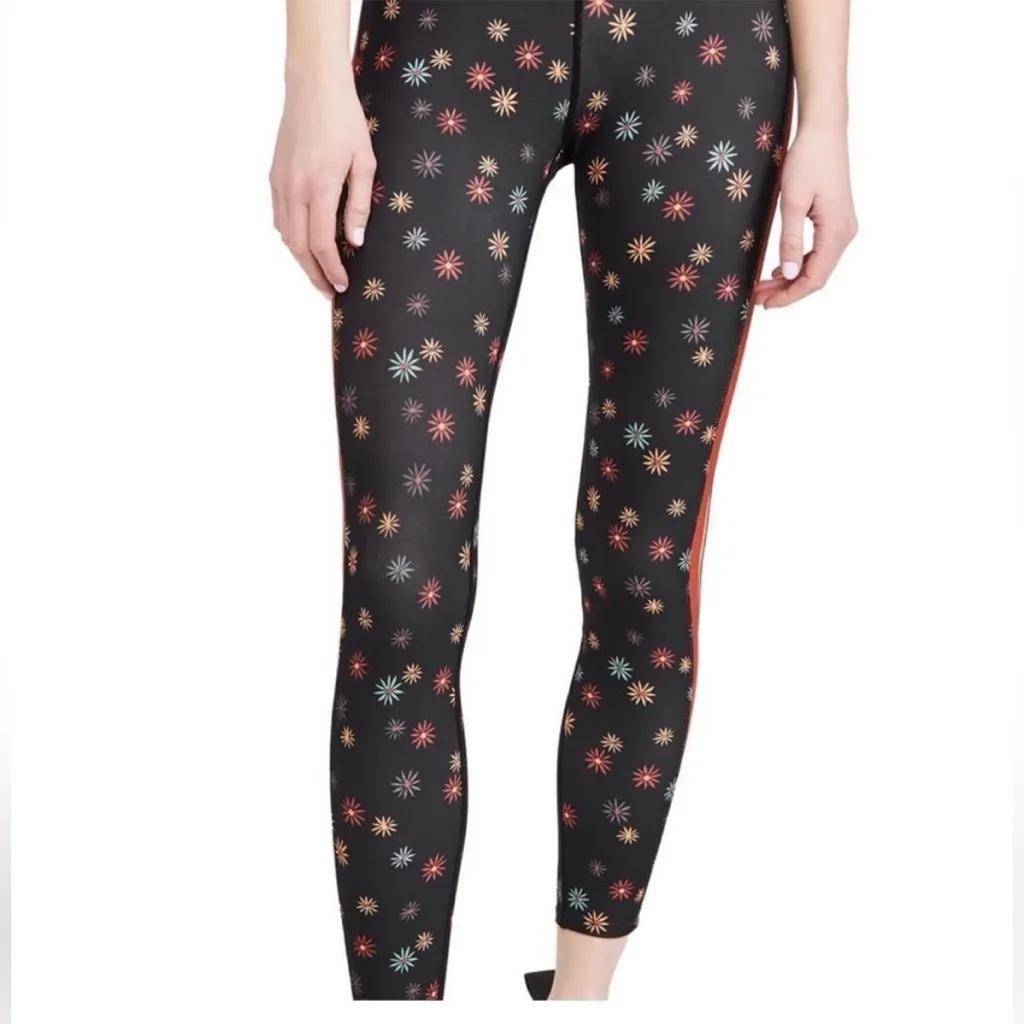 Splits59 Sydney Techflex 7/8 Legging Black Floral Size Small NWT - Image 2