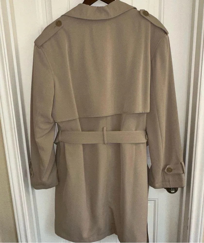 Preston & York light tan double breasted lined trenchcoat women 12 - Image 13
