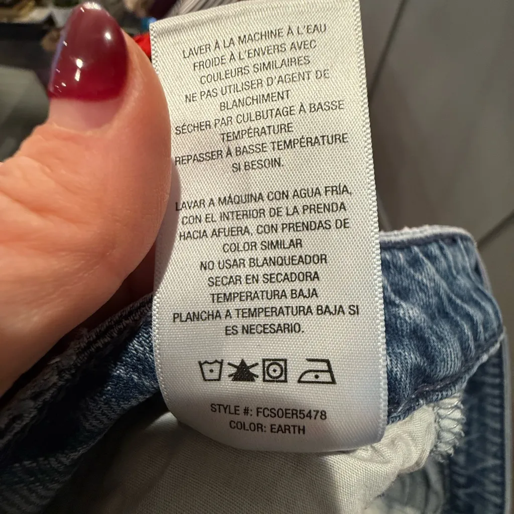 FAVORITE DAUGHTER The Erin High Rise Slim Straight Size 24 Color Earth Blue - Image 8