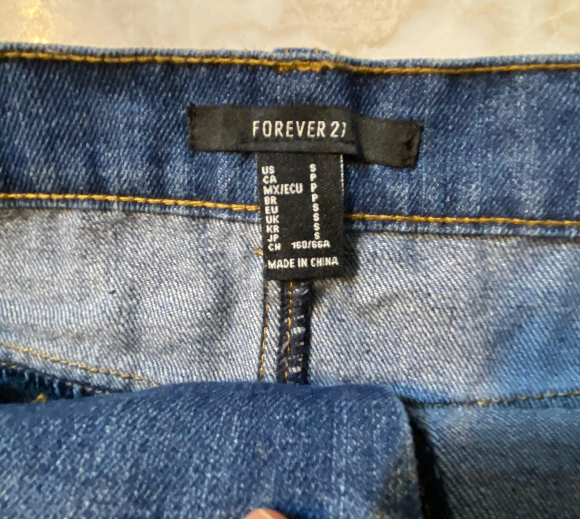 Rope Tie Denim Mini Skirt - Image 5