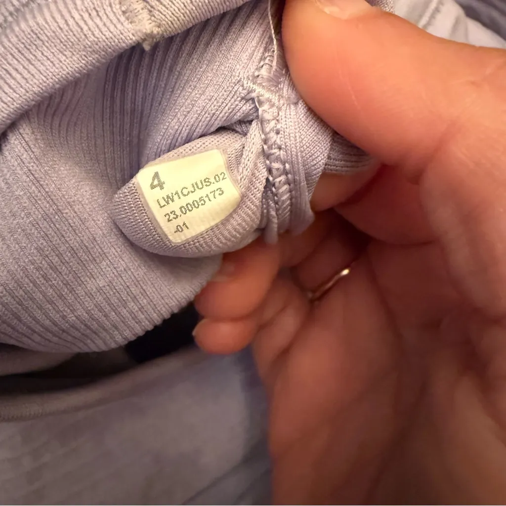 Lululemon Ebb To Street Racerback Seamless Crop Tank Top lilac smoke 4 - Image 6