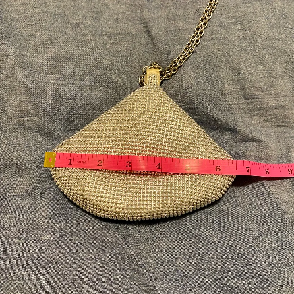 Silver Mesh Evening Bag with Chain Strap | Vintage - Image 6