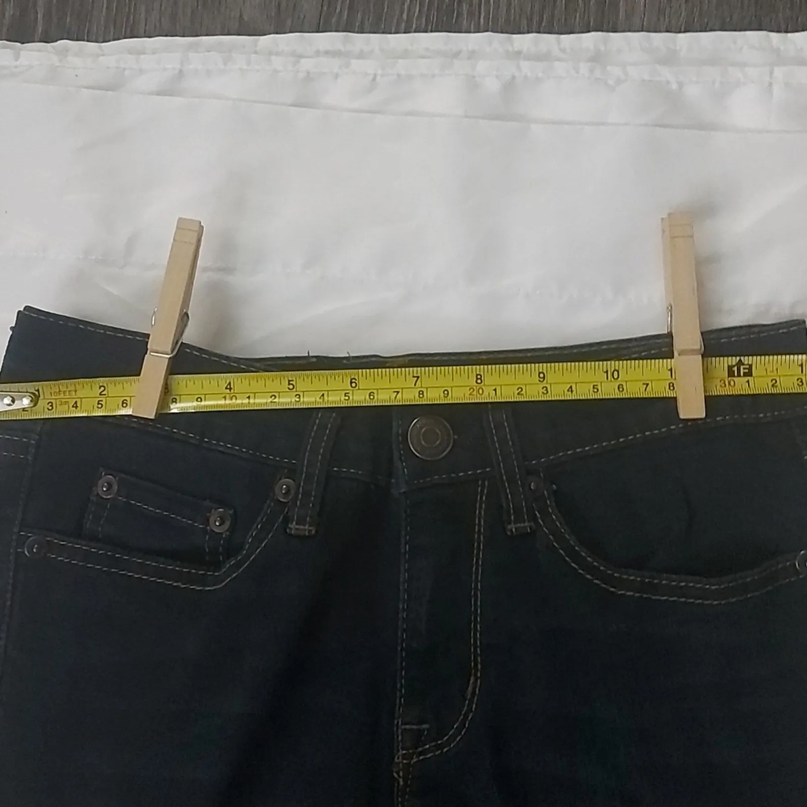 Aeropostale Dark Blue Wash Jeggings 2 Short Classic Preppy Bohemian Normcore - Image 4