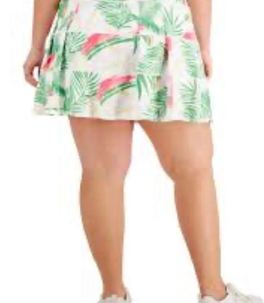 New IDEOLOGY Women’s Plus 3X Tiered Palms Golf Tennis Skirt Skort Comfort - Image 5