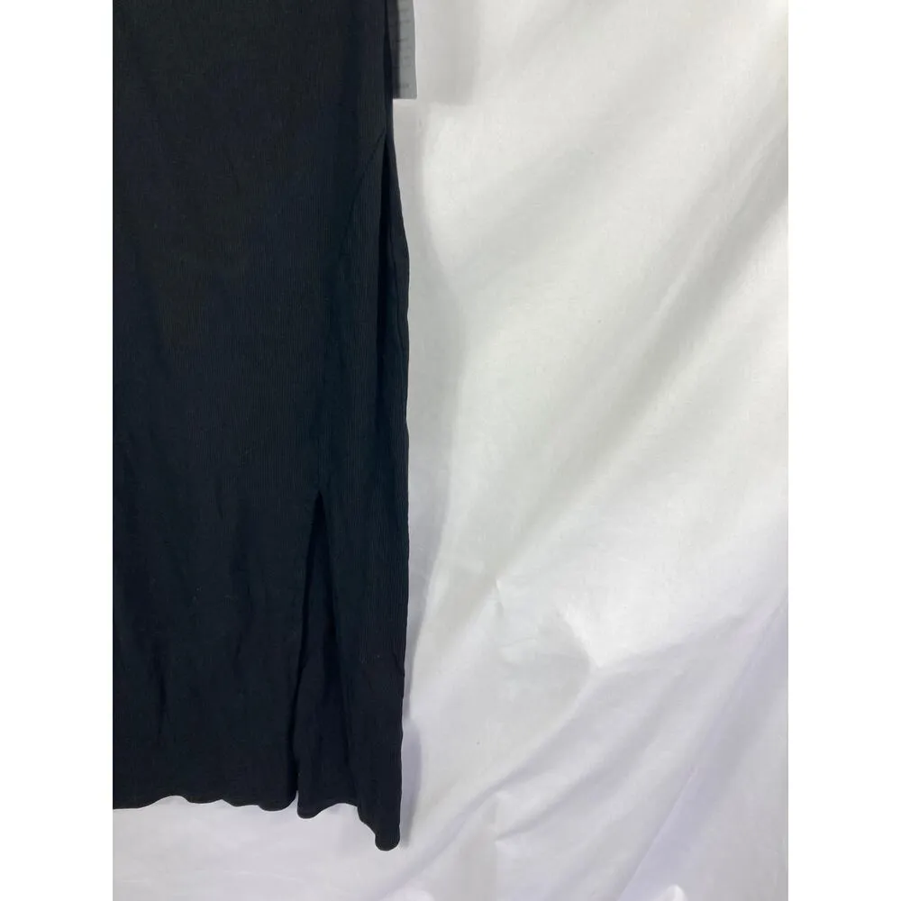 NWT Lush Ribbed Sleeveless Thick Strap Bodycon Dress Black Size XS - Image 2