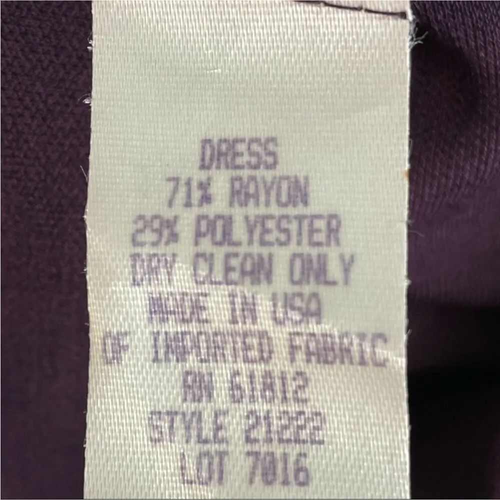 Yves Cossette Purple Knit Maxi Dress - Image 3