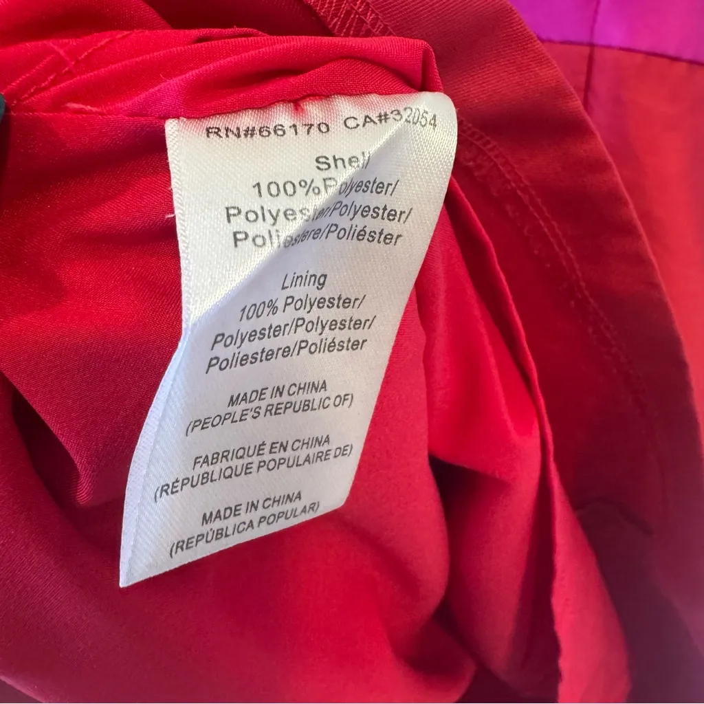 Hutch Serena Pink and Red Colorblock Bow Mini Dress Holiday Party Cocktail - Image 10