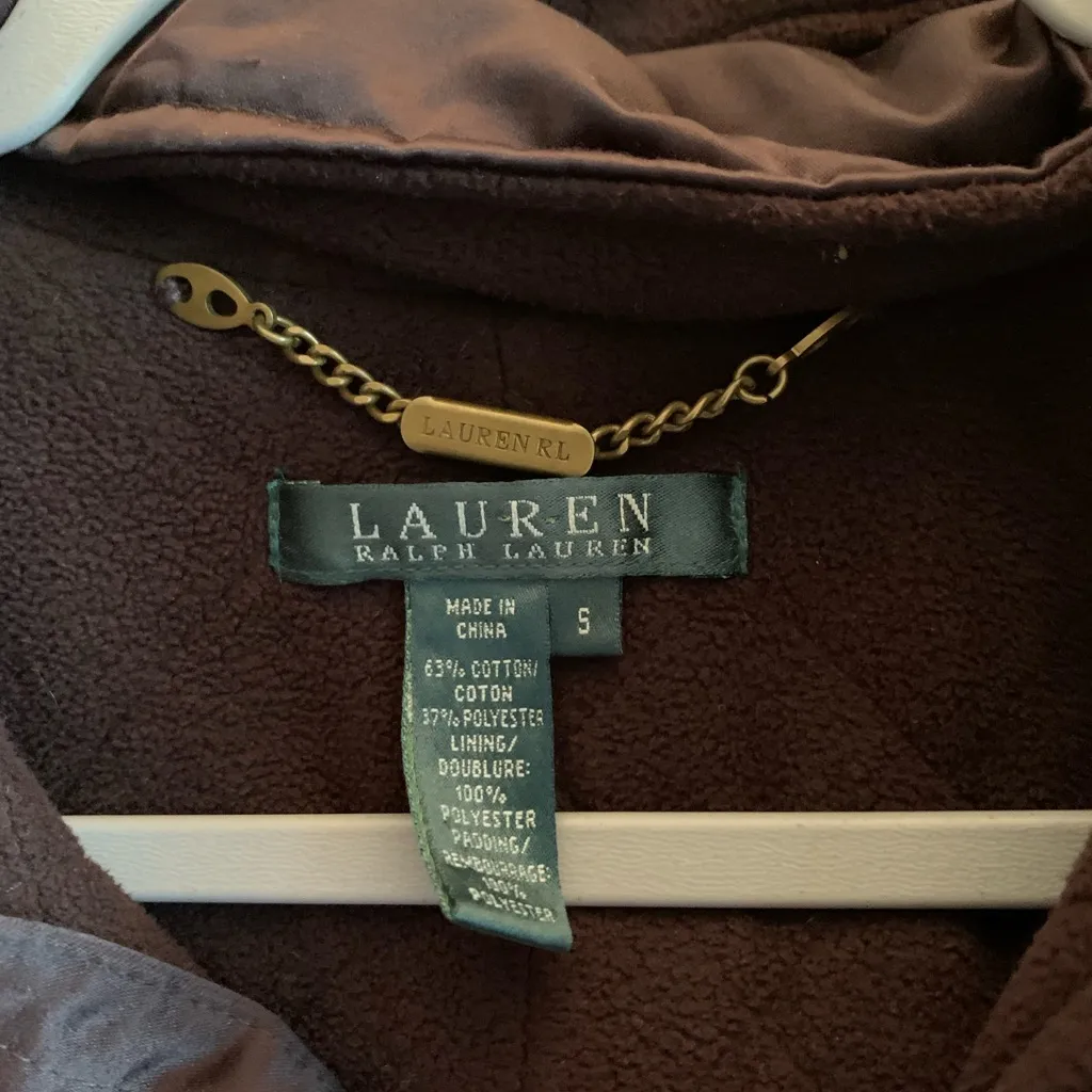 Lauren Ralph Lauren Dark Brown Women Size Small Outwear Jacket Coat Winter - Image 3