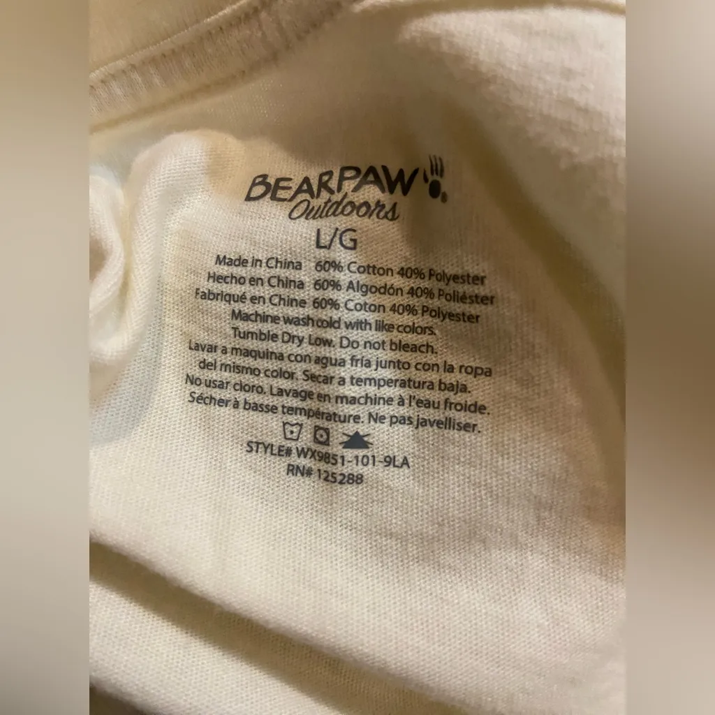 Bearpaw Outdoors Short Sleeve T-Shirt Mountain Size Large - Image 2