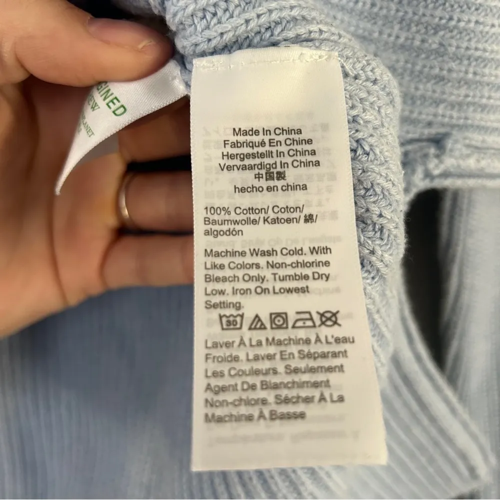 J. Crew Factory Pale Blue V - Image 3