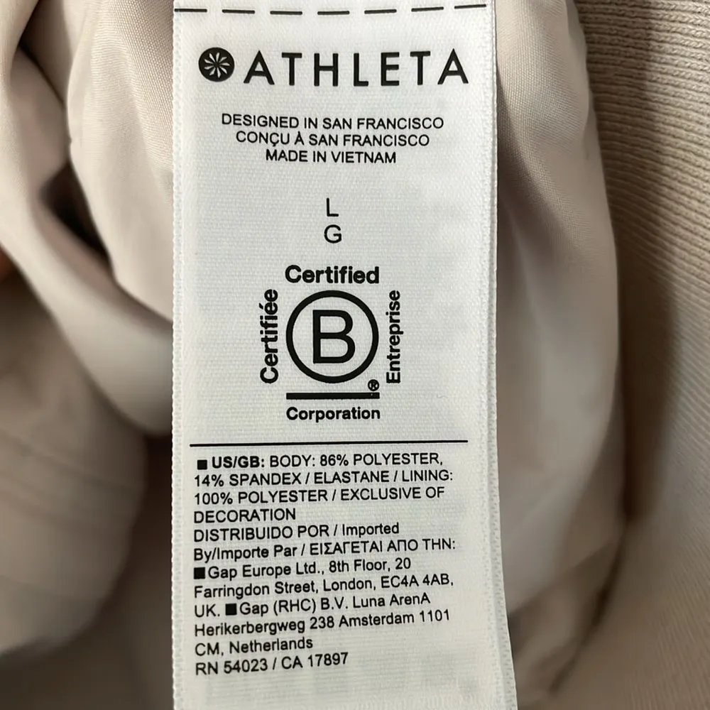ATHLETA Endless Bomber Jacket Abalone Grey Size Large NWOT - Image 6