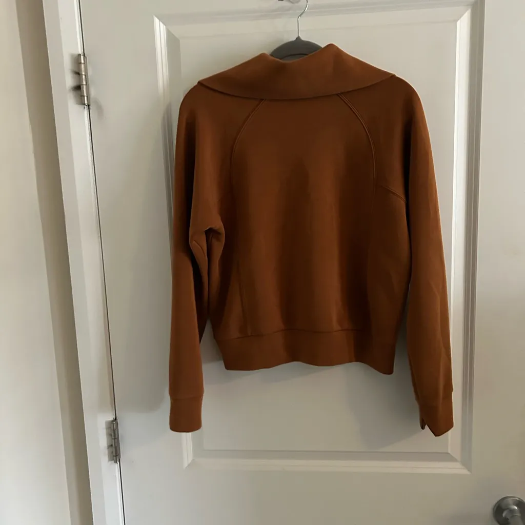 SPANX Airessentials Tan Zip-Up Sweater - Image 7