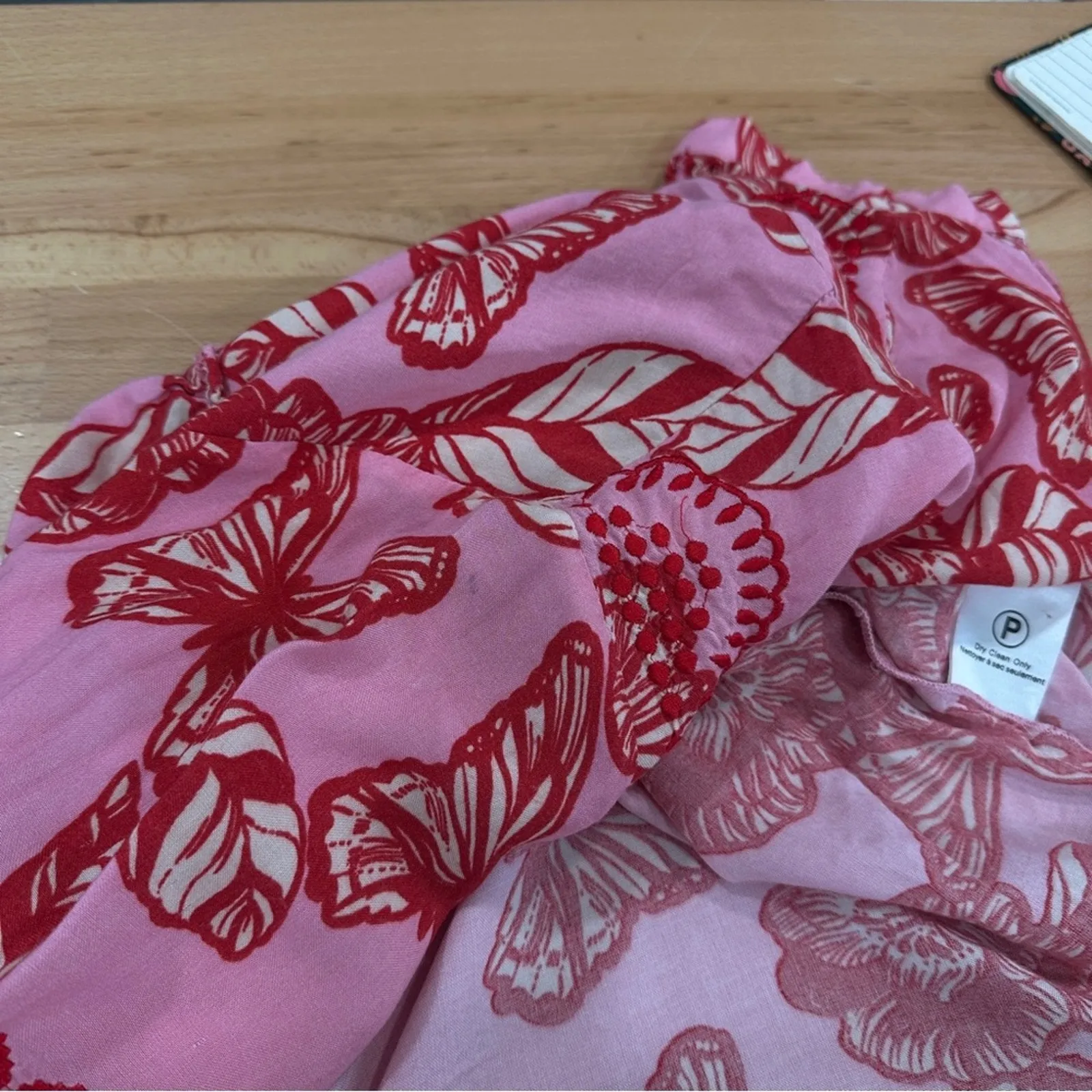 Anthropologie Vineet Bahl Inge Embroidered Bohemian Floral Blouse size medium - Image 10